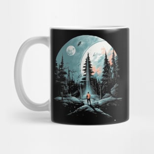 Journey to the moon, Sci Fi Mug